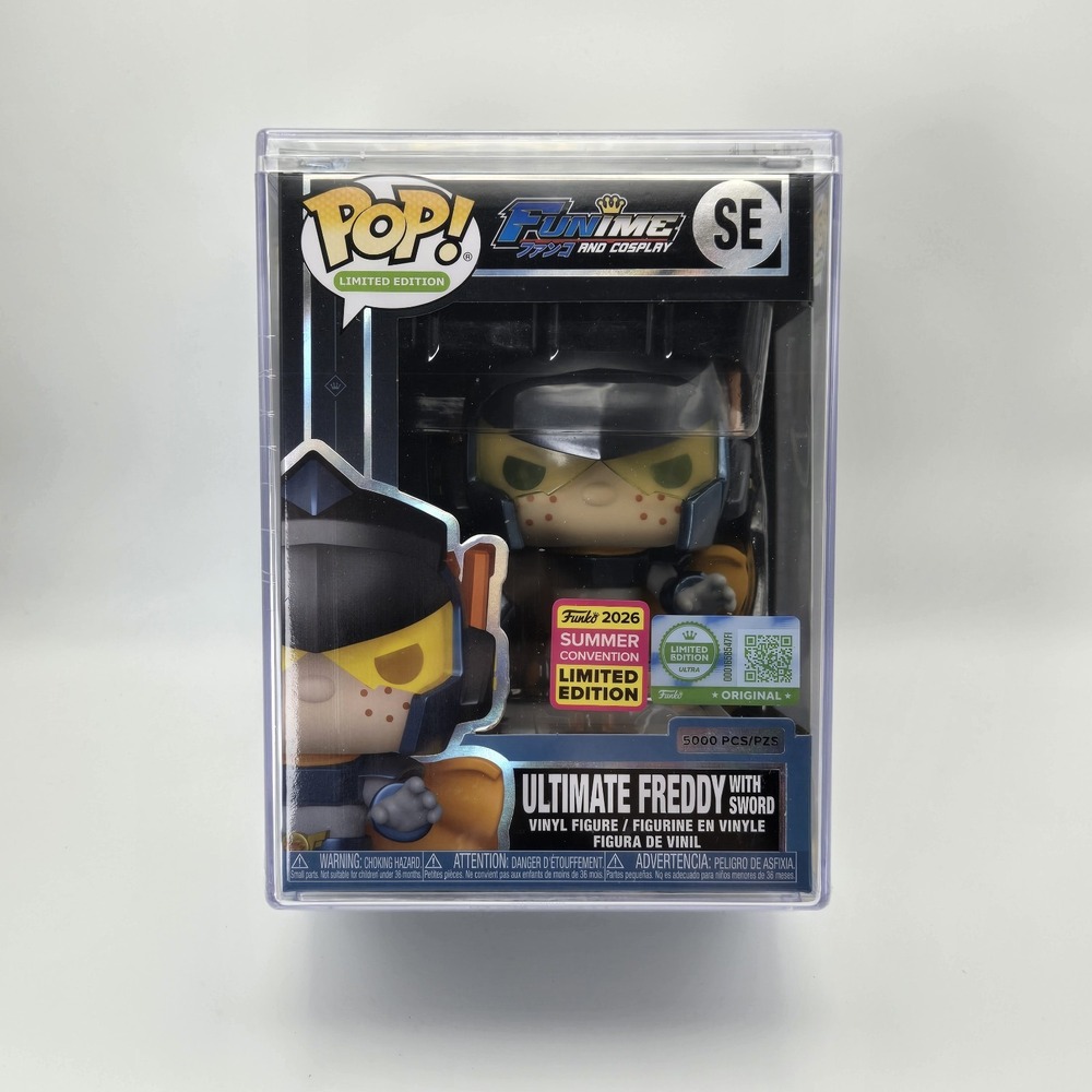 SDCC 2026 FUNKO POP! ULTIMATE FREDDY FUNKO WITH SWORD  LE 5000pc IN HAND!